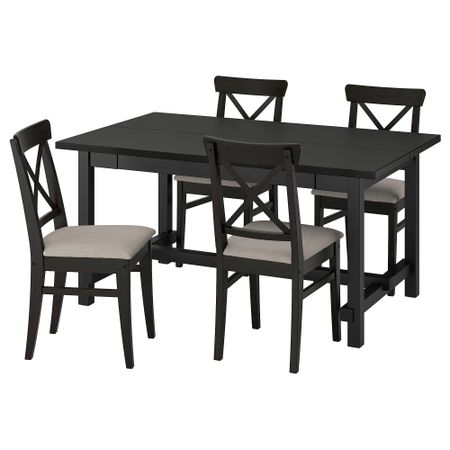 Стол и 4 стула IKEA INGOLF ИНГОЛЬФLF ИНГОЛЬФ, NORDVIKEN НОРДВИКЕН 795.716.24