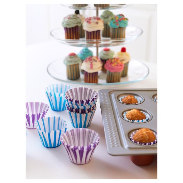 Формочка для выпечки, синий-сиреневый IKEA DRÖMMAR ДРОММАР 103.934.17 - схема-чертеж с размерами