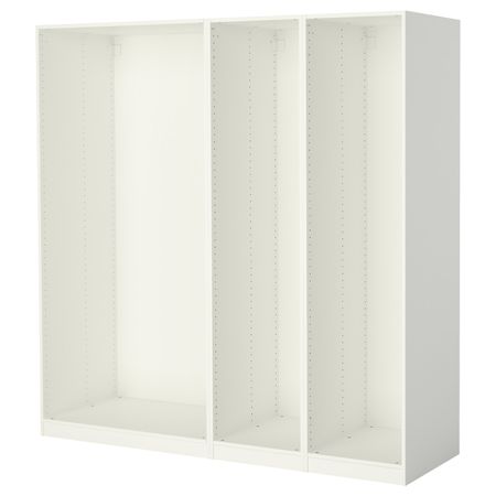 3 каркаса гардеробов, белый 200x58x201 см IKEA PAX ПАКС 398.953.38