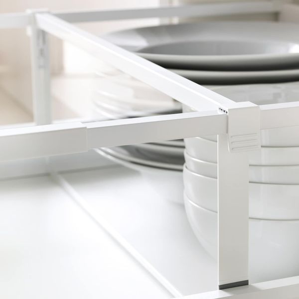 Разделить для высокого ящика, белый/прозрачный 60 см IKEA MAXIMERA МАКСИМЕРА 203.677.43 - фото 3