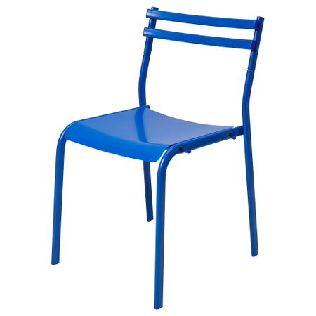 Стул, металлический, синий IKEA GENESÖN 805.677.96