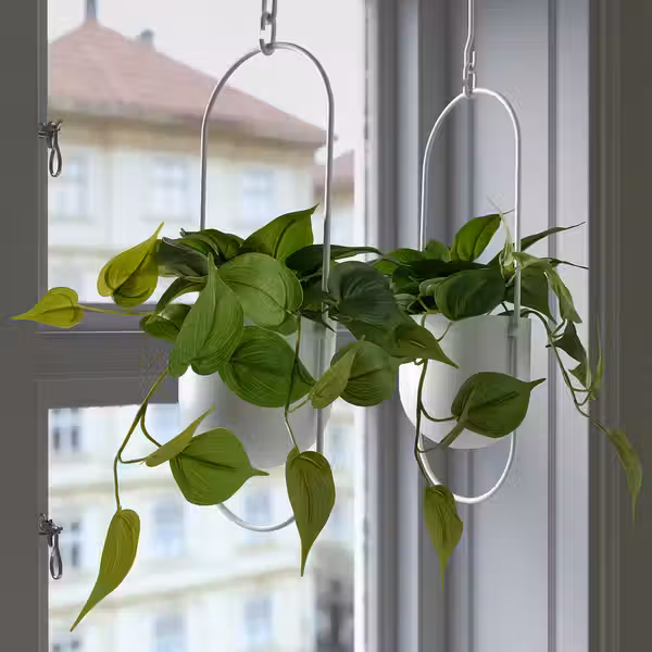 FEJKA Искусственное растение в горшке - д/дома/улицы золотистый лотос/подвесной 12 см - фото 2