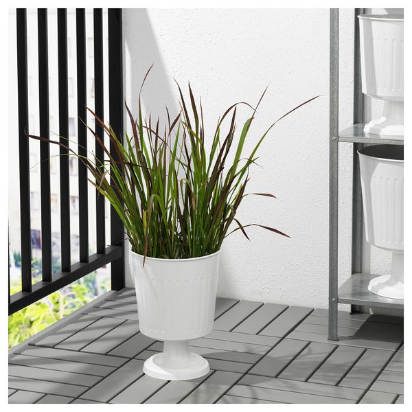 Вазон ЦИТРОНМЕЛИСС, д/дома/улицы белый (19 см) - фото 2