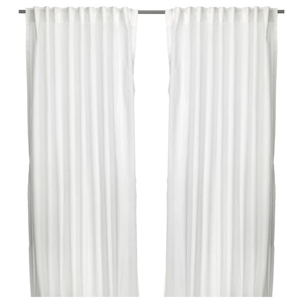 Гардины, 1 пара, белый, 145x300 см IKEA ВИВАН 103.706.04 - фото 1