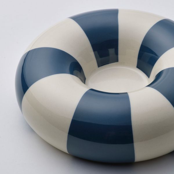 Подсвечник для греющей свечи, темно-синий-белый, 4 см IKEA TRÄDSTAM 505.919.29 - схема-чертеж с размерами