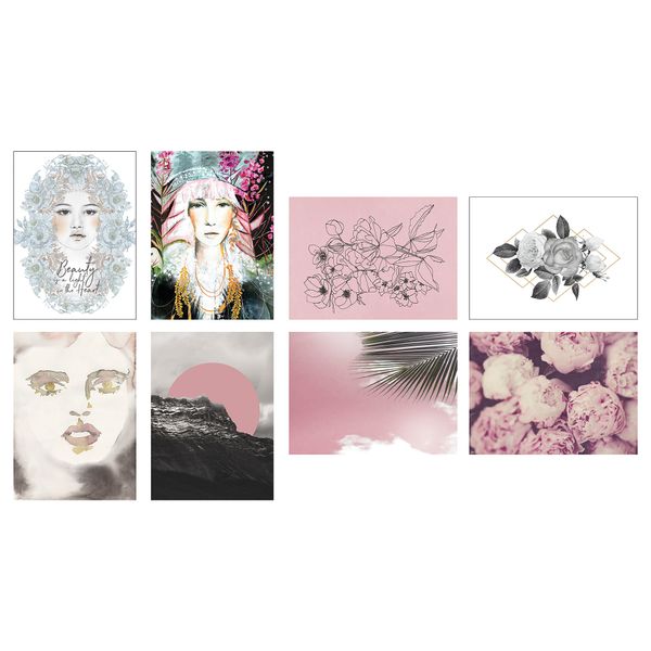 Открытка ВЭКСБУ, Розовое солнце (13x18 см) - фото 1