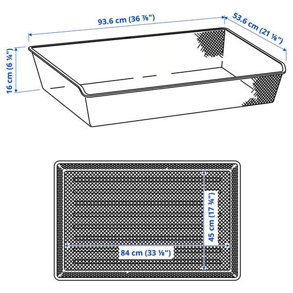 IKEA, дополнительный ракурс - схема-чертеж с размерами