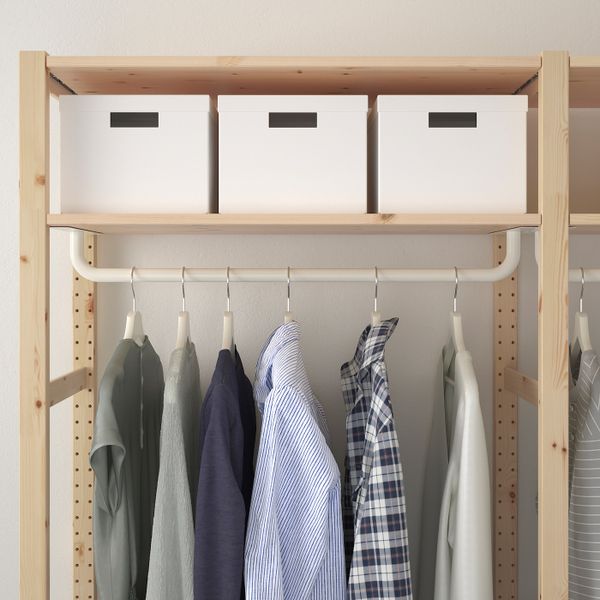 Стеллаж с полками/штангами, сосна 174x50x179 см IKEA IVAR ИВАР 592.856.85 - схема-чертеж с размерами