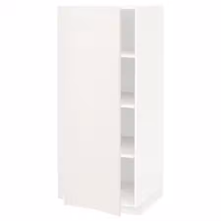 METOD Высокий шкаф с полками - белый/Veddinge белый 60x60x140 см