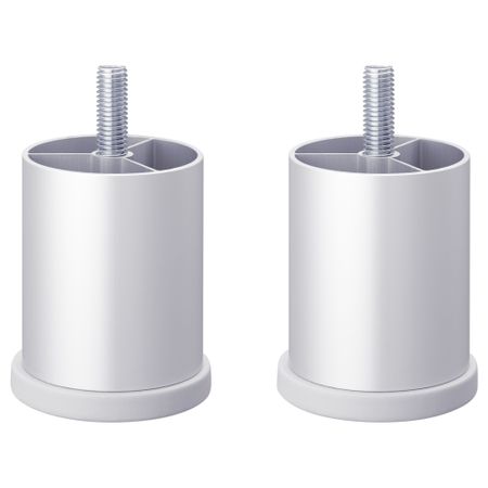 Ножка БЕСТО, круглой формы, серый (6 см)