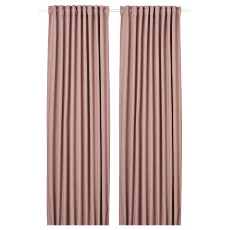 Затемняющие гардины, 2 шт., розовый 145x300 см IKEA ANNAKAJSA АННАКАЙСА 404.629.99