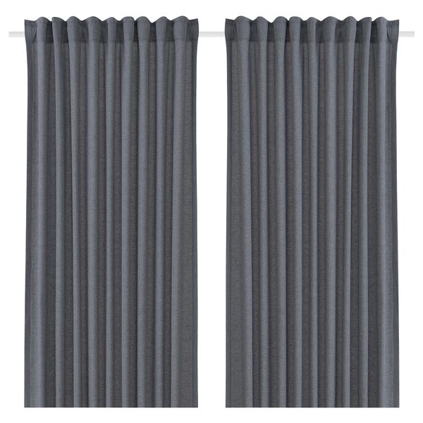 Гардины, 2 шт., синий, 140x300 см IKEA VÄXELBRUK 405.690.85 - фото 2