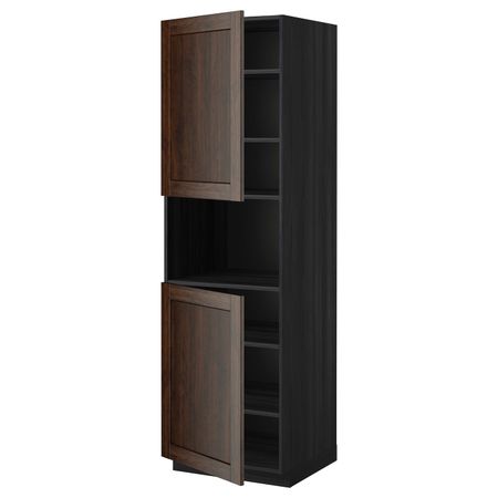 Высокий шкаф для/СВЧ, 2 дверцы, полки IKEA МЕТОД 192.266.69
