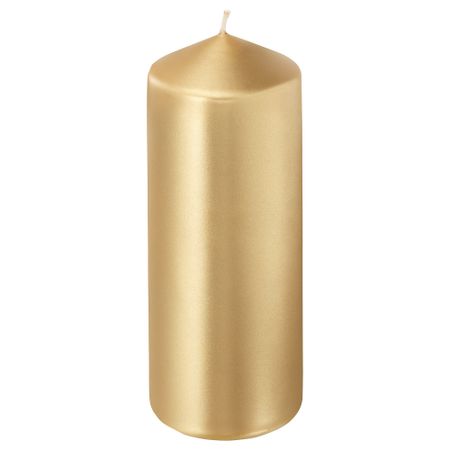 Неароматическая свеча формовая ВИНТЕР 2018, золотой (20 см)