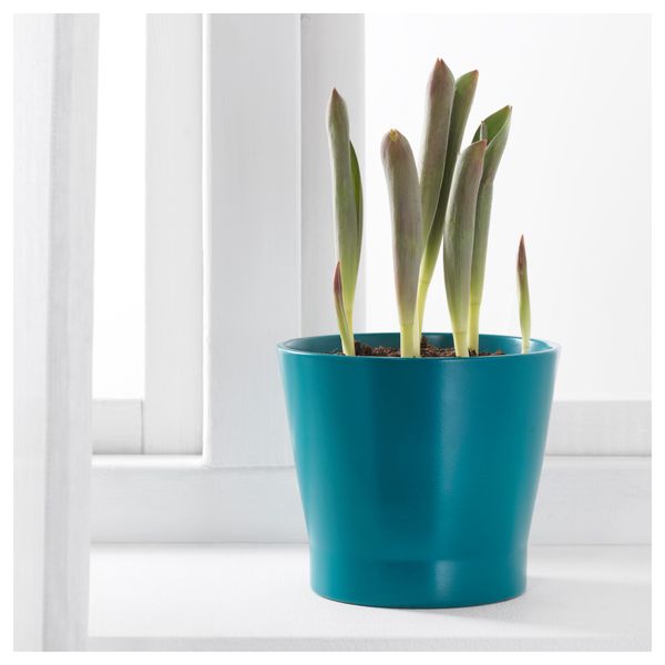 Кашпо ПАПАЙА, темная бирюза - фото 2
