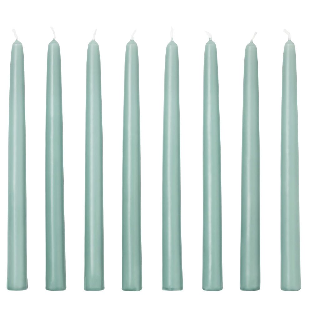 Неароматическая свеча КЛОКХЕТ, светло-зеленый (25 см) - фото 1