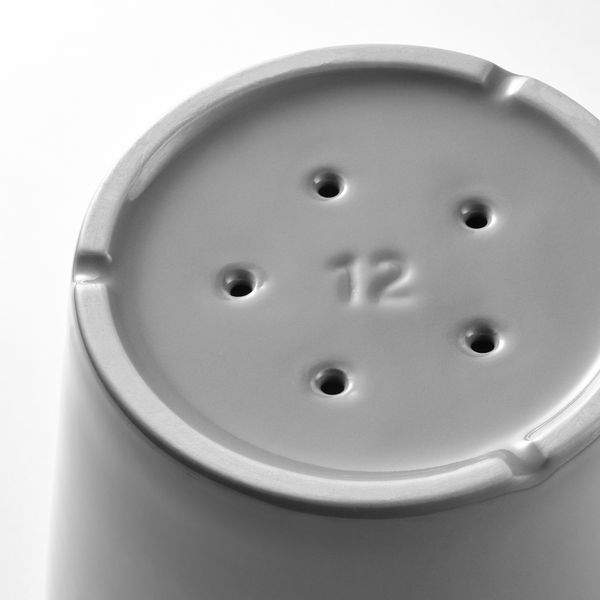 Горшок цветочный с поддоном, для дома, улицы серый, 12 см IKEA CITRUSFRUKT 505.084.35 - фото 9