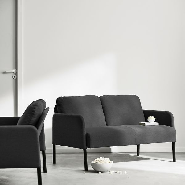 2-местный диван, Книса темно-серый IKEA GLOSTAD ГЛОСТАД 304.890.13 - фото 5