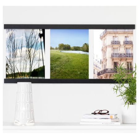 Рама для 3 картин НЭСВИКЕН, черный (101.7x45.9 см)