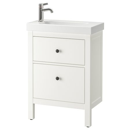 Шкаф для раковины с 2 ящ, белый, ВОКСНАН смеситель 63x34x90 см IKEA ХЕМНЭС / ХАГАВИКЕН 092.937.44