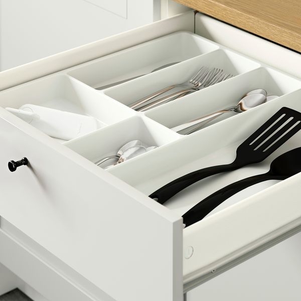 Напольный шкаф с дверцами и ящиком, серый, 120 см IKEA KNOXHULT КНОКСХУЛЬТ 503.267.94 - фото 6