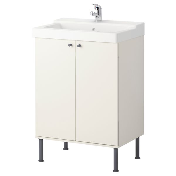 Шкаф под раковину ФУЛЛЕН / ТЭЛЛЕВИКЕН, белый (61x41x87 см) - фото 1