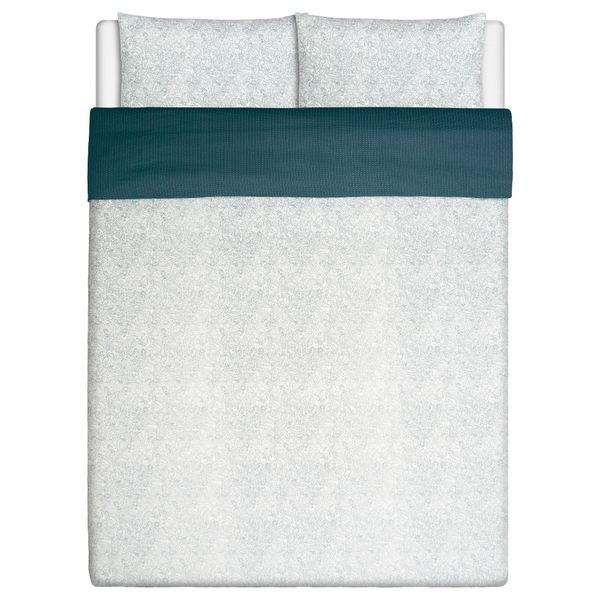 Пододеяльник и 2 наволочки ЭРТЛИКЕ, серый - схема-чертеж с размерами