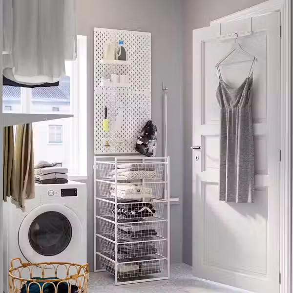 JONAXEL Комбинация д/хранения - белый 50x51x104 см - фото 3