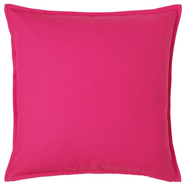 Чехол на подушку ГУРЛИ, ярко-розовый (50x50 см) - фото 1
