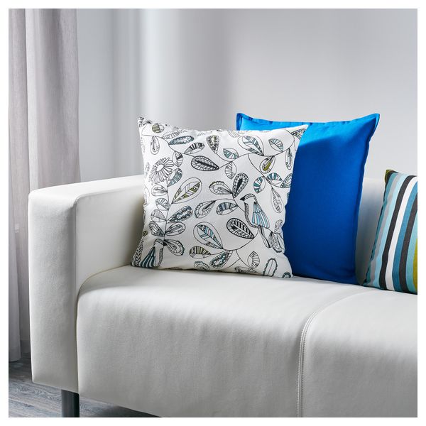 Чехол на подушку СНАББВИНГЕ, белый, разноцветный (50x50 см) - схема-чертеж с размерами