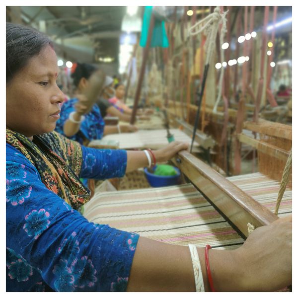 Сумка, ручная работа, в полоску неокрашенный IKEA MÄVINN 805.750.51 - фото 3