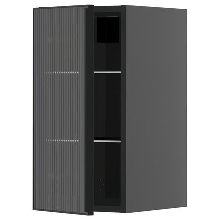 METOD Навесной шкаф/полки/стеклян дверца