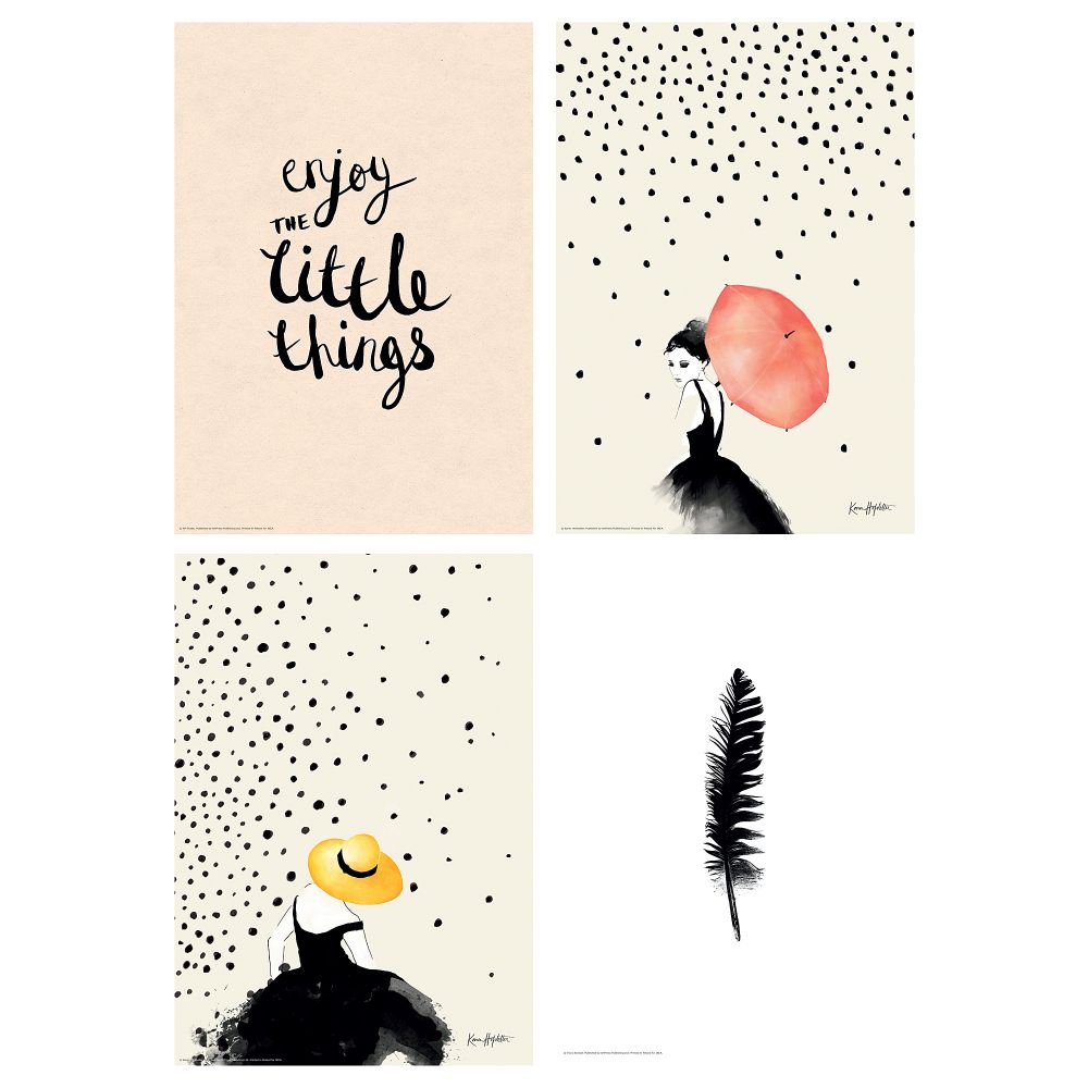 Набор постеров,4шт БИЛЬД, Маленькие радости (21x30 см) - фото 1