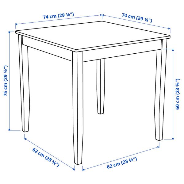 IKEA, дополнительный ракурс - схема-чертеж с размерами