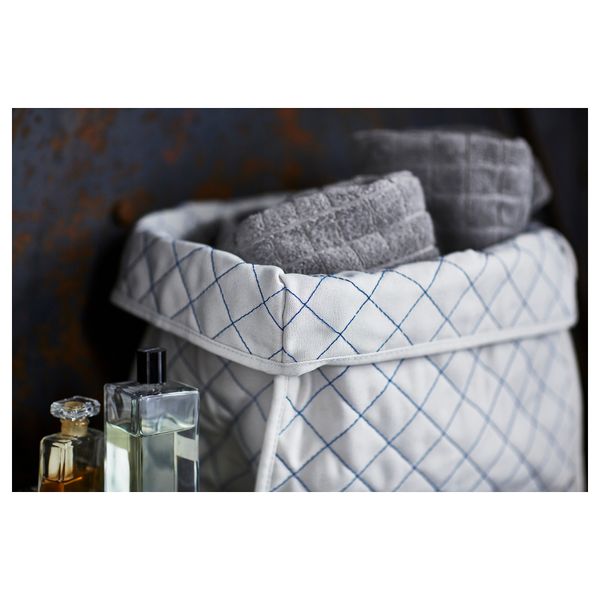 Корзина СКУББАРЕ, неокрашенный, синий (36x25x38 см) - схема-чертеж с размерами