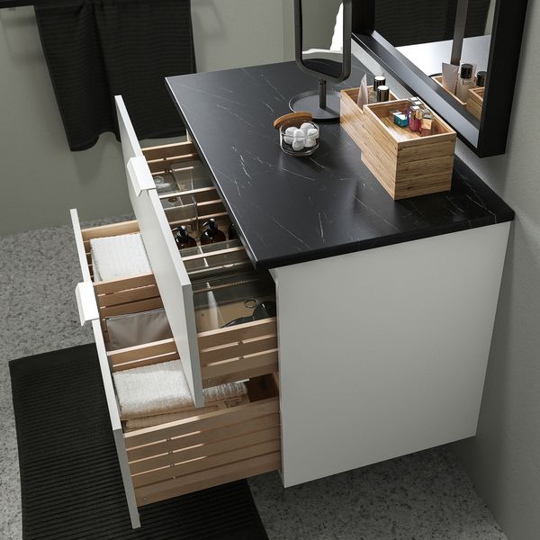 Шкаф для раковины с 2 ящиками IKEA TOLKEN ТОЛКЕН, GODMORGON ГОДМОРГОН 594.824.88 - фото 4