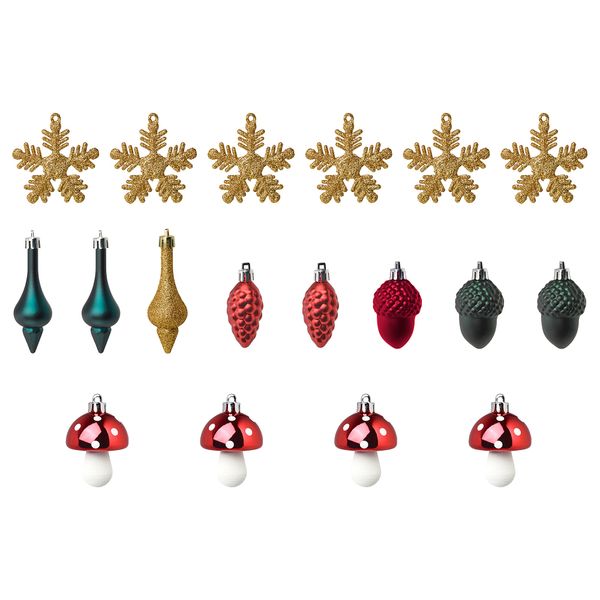 Подвесные украшения, 18 предмета ВИНТЕР 2018 - схема-чертеж с размерами