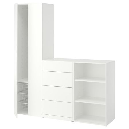 LASTARE Комбинация д/хранения - белый 180x42x200 см
