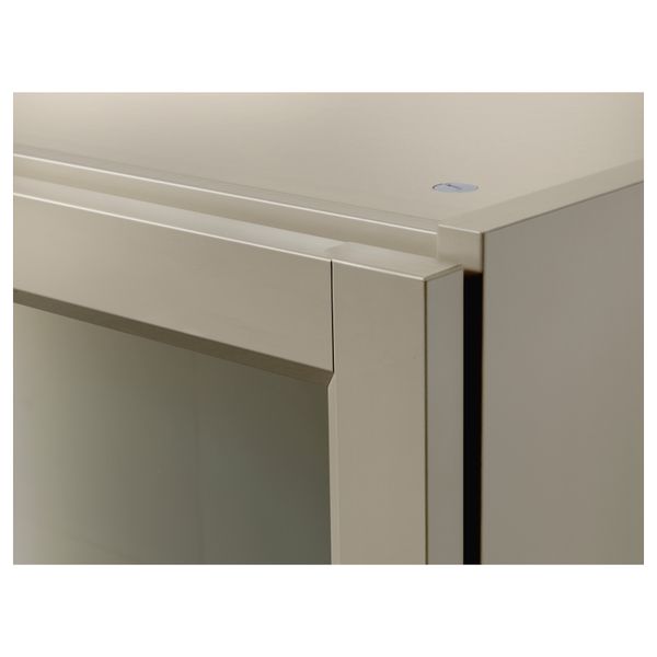 Стеллаж с дверьми БИЛЛИ, бежевый (80x30x202 см) - фото 2