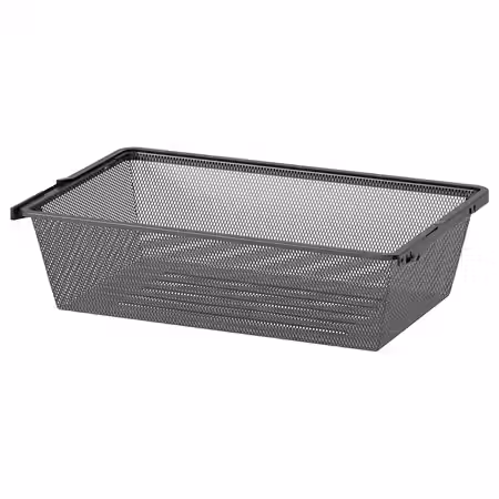 BOAXEL Сетчатая корзина - антрацит 60x40x15 см