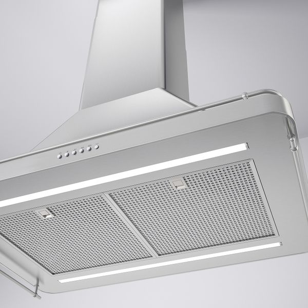 Колпак вытяжного шкафа потолочного крепл, нержавеющая сталь 90 см IKEA OMNEJD ОМНЕЙД 103.942.66 - фото 3