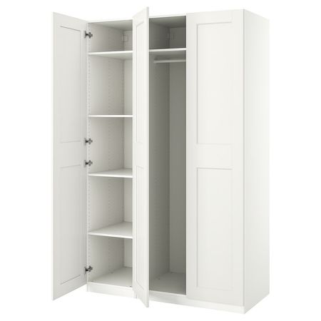 PAX / GRIMO Гардероб, комбинация - белый/белый 150x60x236 см