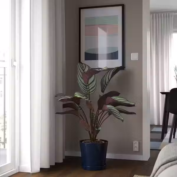 KLOTLÖNN КЛОТЛЁНН Горшок цветочный с поддоном - фото 2