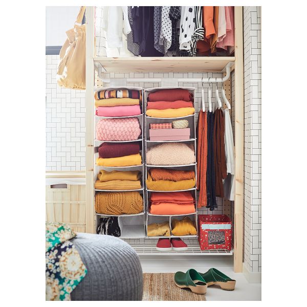 Стеллаж с платяной штангой 89x50x226 см IKEA IVAR ИВАР 392.876.85 - фото 5