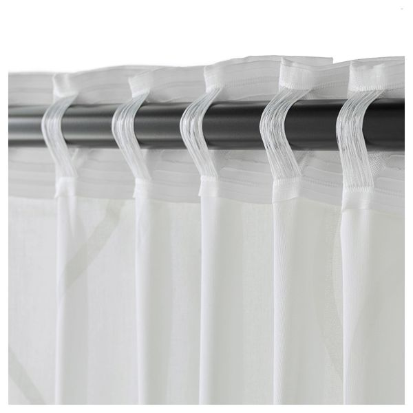 Гардины, 1 пара ХИЛЛЬМАРИ, белый (145x300 см) - фото 3
