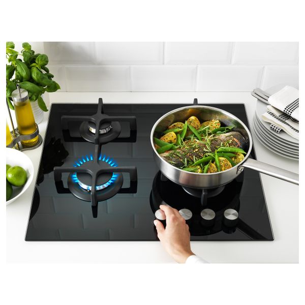 Поверхность встраиваемая газовая, стекло черный IKEA LIVSGNISTA 402.780.67 - фото 2