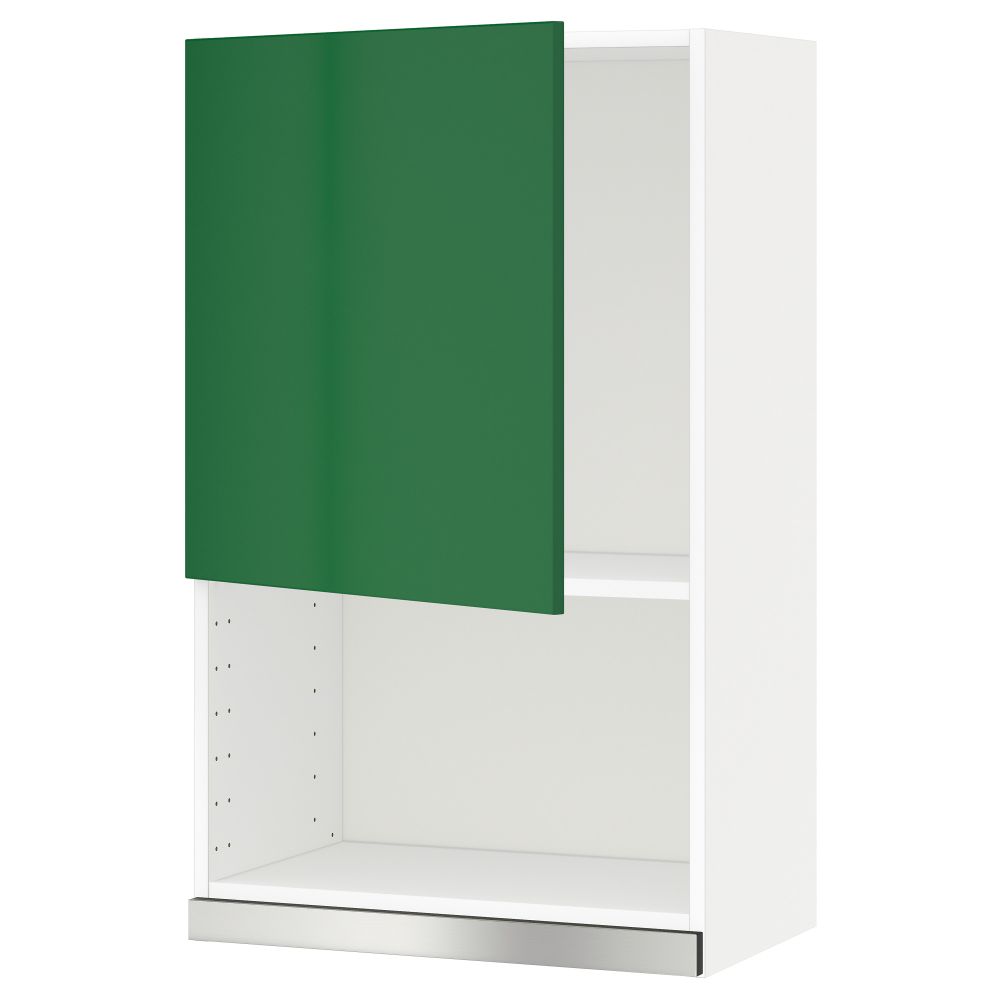 Навесной шкаф для СВЧ-печи МЕТОД, белый, Флэди зеленый - схема-чертеж с размерами