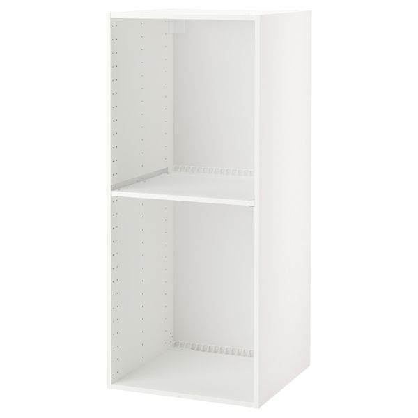 Каркас высокого шкафа для/духов/холод, белый 60x60x140 см IKEA METOD МЕТОД 903.854.75 - схема-чертеж с размерами