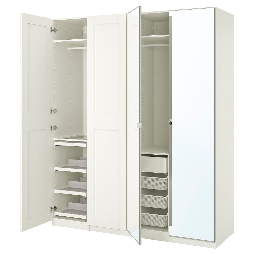 Гардероб, комбинация, 200x60x236 cm IKEA PAX ПАКС, GRIMO ГРИМО, VIKEDAL ВИКЕДАЛЬ 393.250.22 - фото 1