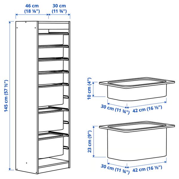 IKEA, дополнительный ракурс - схема-чертеж с размерами